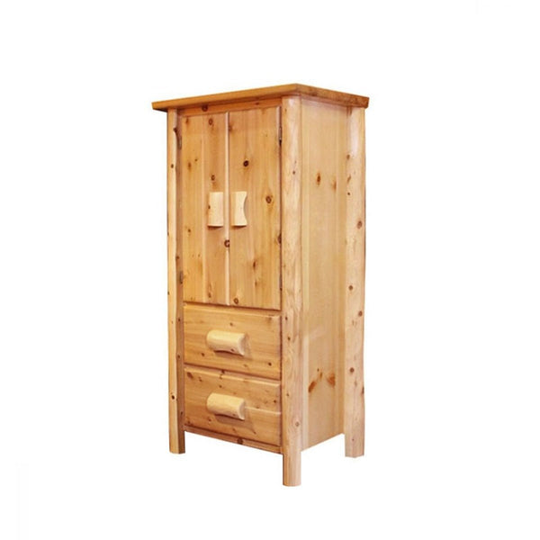 <h4>Mini Armoire Hand Hewn with Clear Finish</h4>