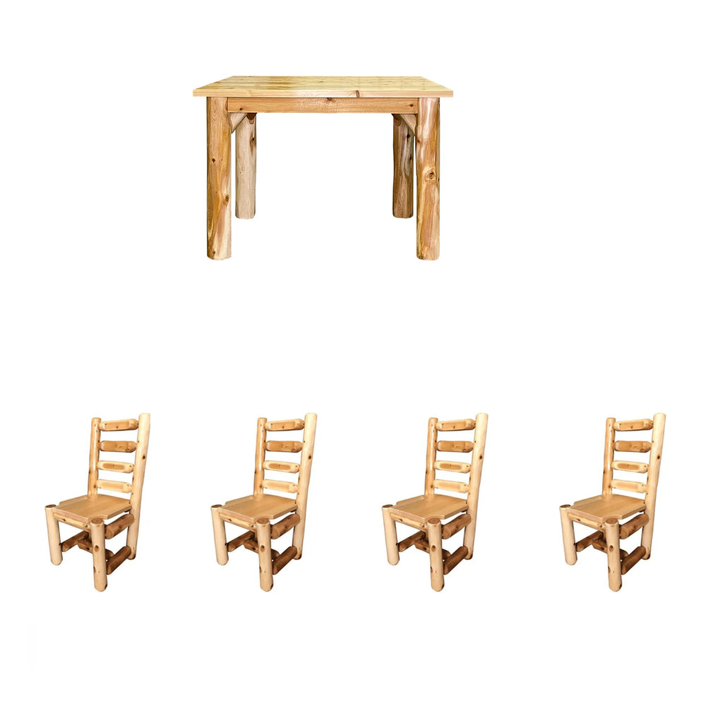 Cedar Square Dining Table Set