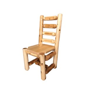 Ladder Back Dining Chair with Clear Finish