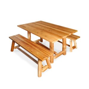 Cedar Creek Dining Table with Clear Finish