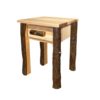 Hand Hewn 1 Drawer End Table