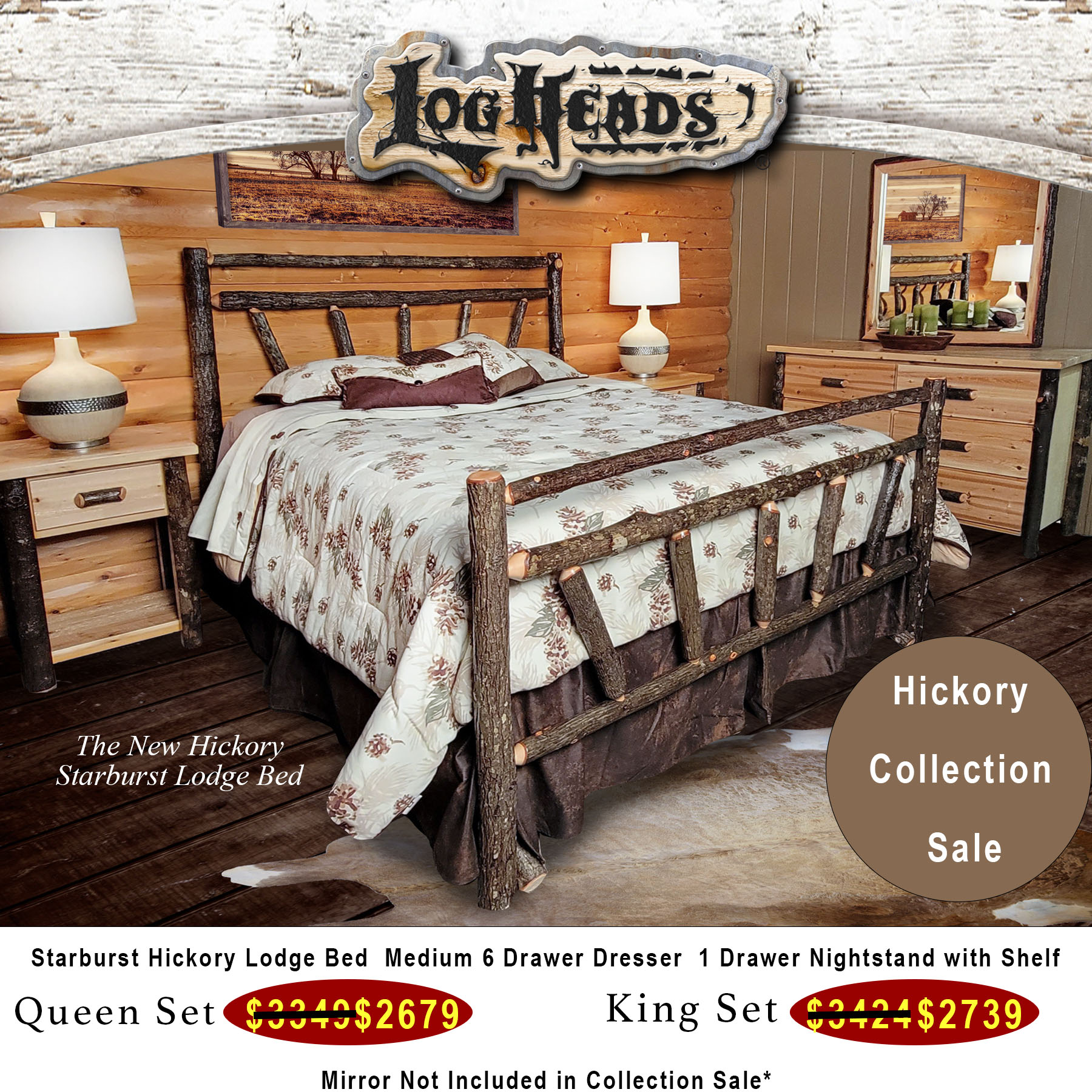 Discount Log Furniture Sets - LogHeads Home Center