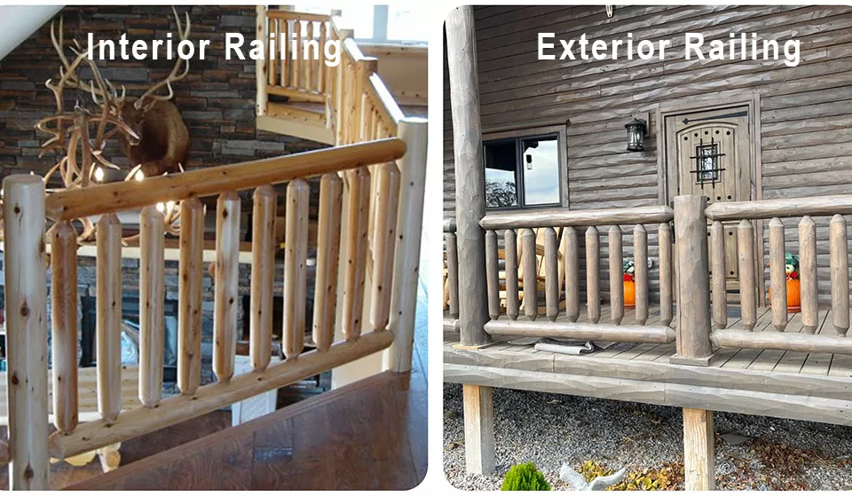 Interior and Exterior Deck and Stair Railing. 