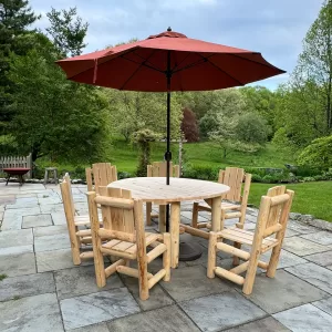 Outdoor Table with Umbrella