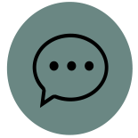 a chat icon